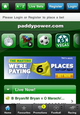 Online Betting From Paddy Power Iphone Ipad And Android